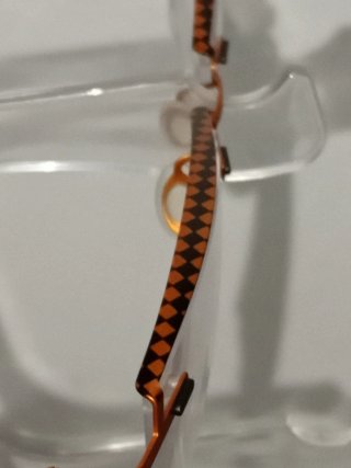 Gafas Oxibis de acero quirurgico Naranja y Negro
