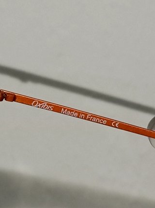Gafas Oxibis de acero quirurgico Naranja y Negro