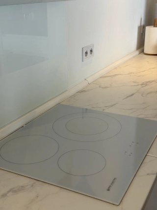 Vitrocerámica inducción 60cm blanca