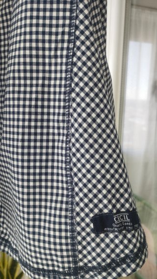 Camisa Vichy Azul Oscuro Talla XL