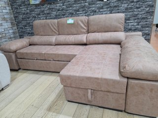 Sofá Cama Chaise Longue Reversible con Arcón