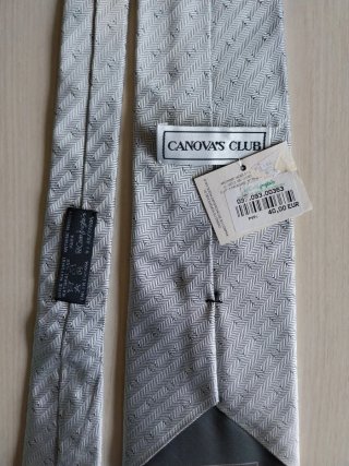 Corbata Canovas Club Gris/Plateada