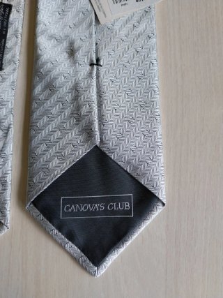 Corbata Canovas Club Gris/Plateada