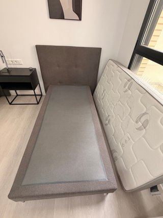 Cama individual completa 90x190 cm