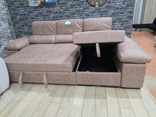 Sofá Cama Chaise Longue Reversible con Arcón
