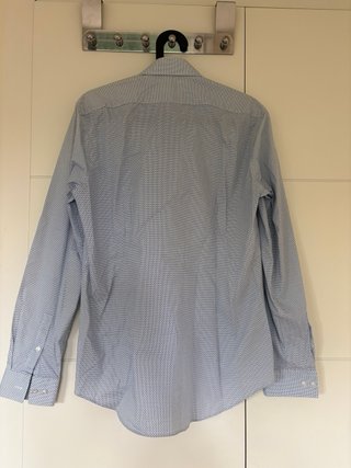 Camisa Calvin Klein azul y blanca Slim fit