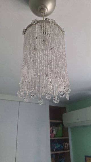 Lámpara de techo colgante de cristal