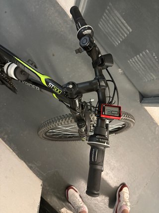 Bicicleta Rockrider ST500 Negra/Verde