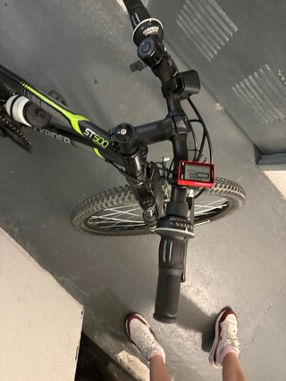 Bicicleta Rockrider ST500 Negra/Verde