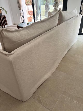 Divano Grace Lino Beige Sklum 3 Posti