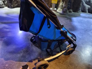 Silla de paseo bebé turquesa plegable