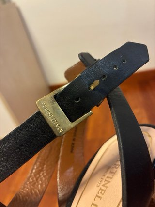 Sandalias tacón Martinelli piel negras 38 mujer