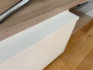 Mueble TV 240cm Blanco y Madera