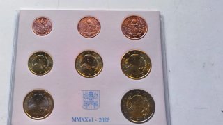 Monedas estuche Euros Vaticano 2026 Papa León XIV
