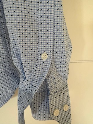 Camisa Calvin Klein fitted Azul Estampada