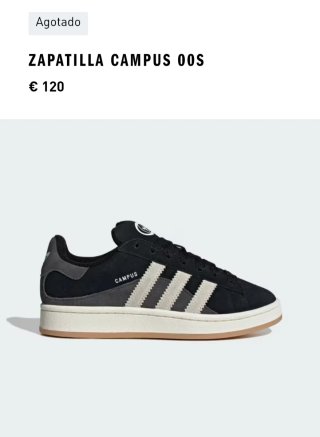 Zapatillas Adidas Campus 00s Negras/Grises