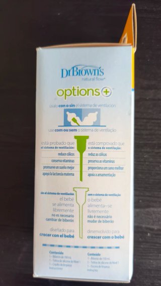 Dr. Brown's Biberón Anticólicos Boca Ancha 150ml