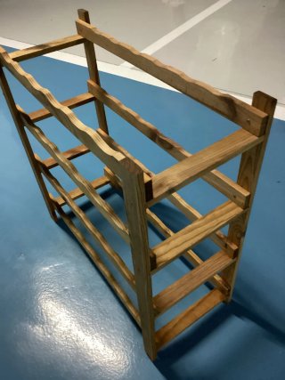 Botellero de madera