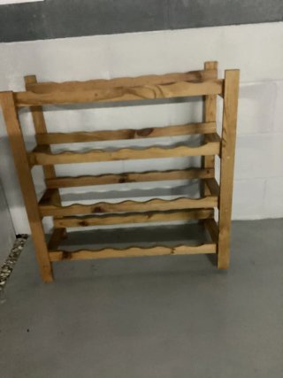 Botellero de madera