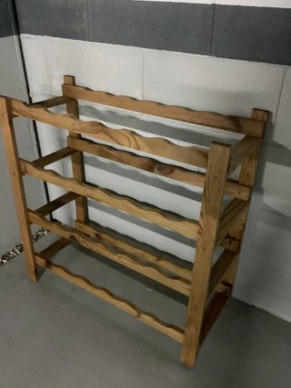 Botellero de madera