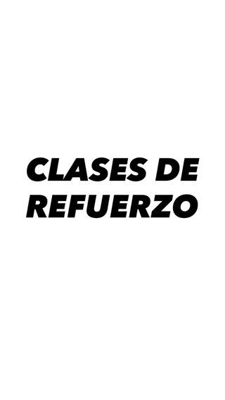 ofrezco clases de refuerzo