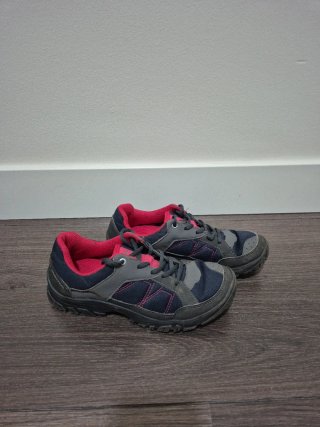 Zapatillas 36 Trekking Quechua NH100 Azul/gris y R
