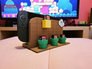 Base Carga Nintendo Switch Mario