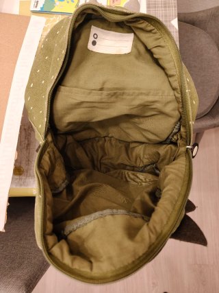 Mochila infantil dinosaurio verde