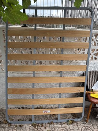 Base Cama Metal y Madera