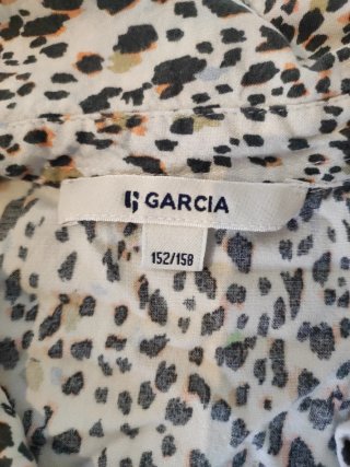 Camisa estampada manga corta niña