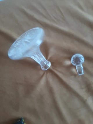 Decantador de cristal tallado