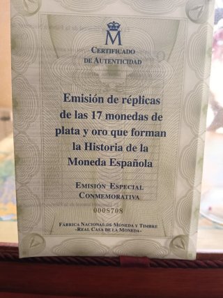 Colección 17 Monedas Plata y Oro Bañado