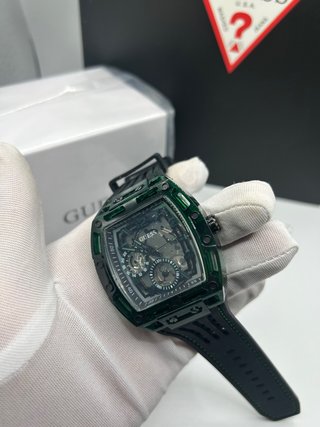 Reloj Guess Negro y Verde