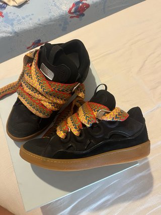 Lanvin Curb Nere Scarpe Uomo Tg 44