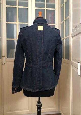 Chaqueta vaquera Roberto Verino militar T38 índigo