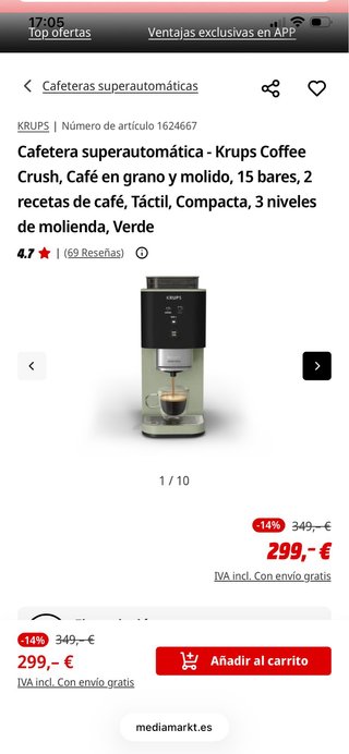 Cafetera Súper Automática KRUPS