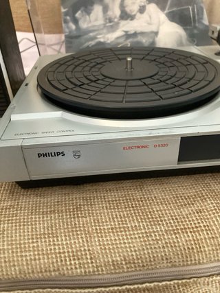 Giradischi Philips Argento e Nero