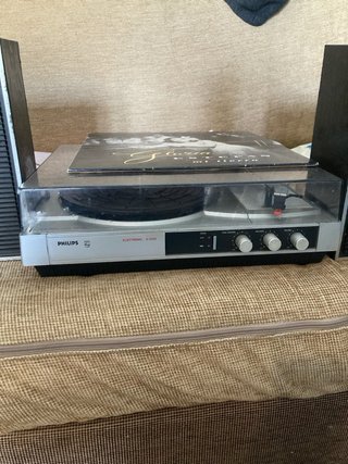 Giradischi Philips Argento e Nero