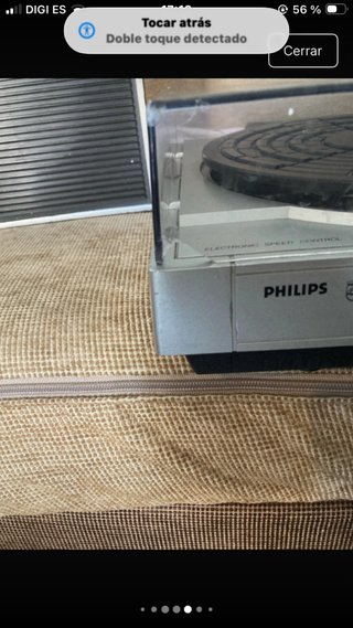 Giradischi Philips Argento e Nero