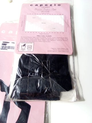 2 Collants Capezio Nylon Criança Tamanho S