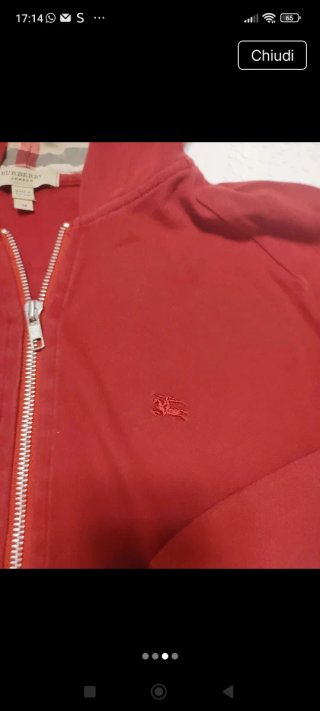 Cardigan Burberry Rosso