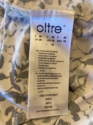 Abito Lungo Oltre Floreale Taglia 52