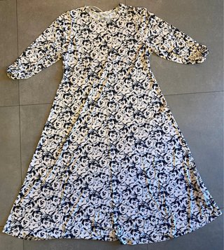 Abito Lungo Oltre Floreale Taglia 52