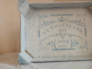 Vassoio shabby chic decorato Le Chatelard