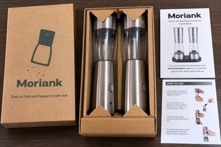 Set Macina Sale e Pepe Elettrico Moriank Acciaio