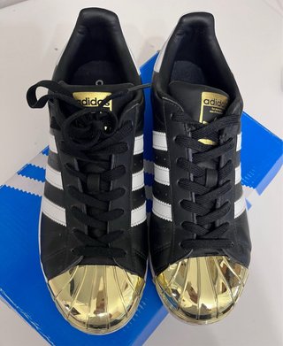 Adidas Superstar 80s Metal Toe Nero Oro 40 2/3