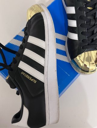 Adidas Superstar 80s Metal Toe Nero Oro 40 2/3