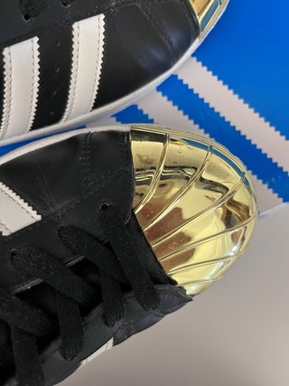 Adidas Superstar 80s Metal Toe Nero Oro 40 2/3