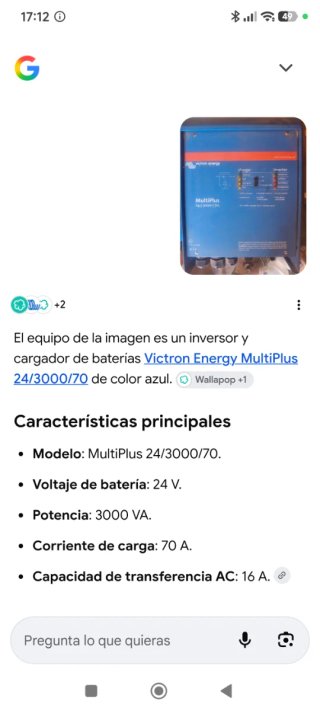 Inversor/Cargador Victron Energy MultiPlus 24/3000