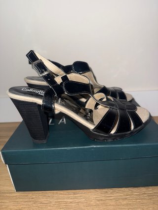 Zapatos Callaghan Negro brillante Talla 38